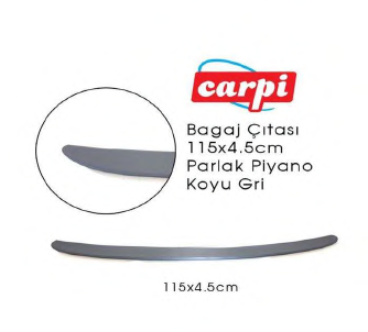 CARPİ BAGAJ ÇITASI 115X4.5CM PARLAK PİYANO  KOYU G