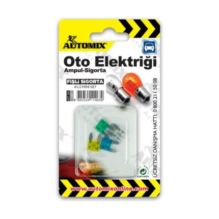 AUTOMİX FİŞLİ SİGORTA MİNİ 4'LÜ